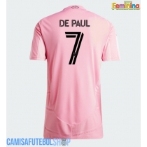 Camisa de time de futebol Inter Miami Rodrigo De Paul #7 Replicas 1º Equipamento Feminina 2026-27 Manga Curta